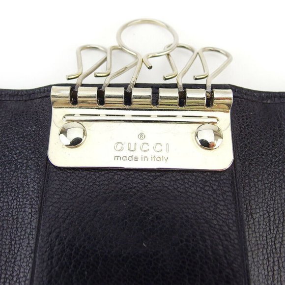 GUCCI key case G mark Leather Auth USED T17123 - Picture 4 of 9
